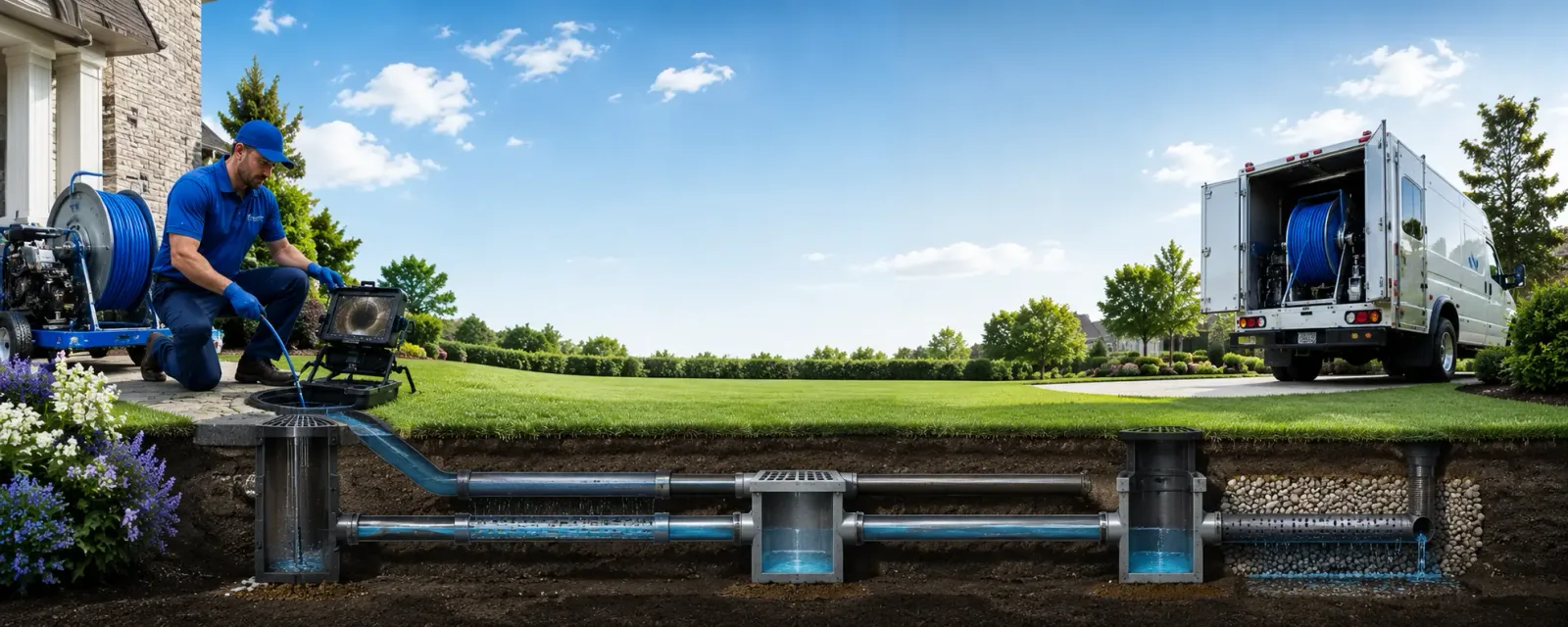 Outdoor drain cleaning information for Newberry, MI